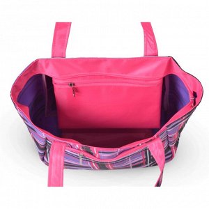 Женская сумка 1-310 розовая клетка