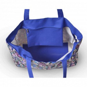 Пляжная сумка 1-286 синие цветы