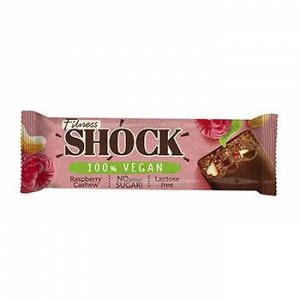 Батончик FitnesShock 45г Малиновый 1/12