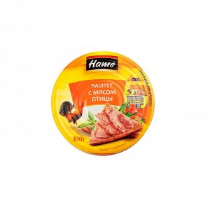 Паштет мясной HAME 100г С мясом птицы ж/б 1/16
