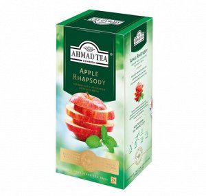 Чай АХМАД 25пак Эппл Рапсоди Аромат яблока и мяты 1/12