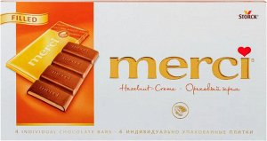 Шоколад МЕРСИ 112г Ореховый крем 1/15