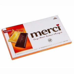 Шоколад МЕРСИ 100г Апельсин и Миндаль 1/15