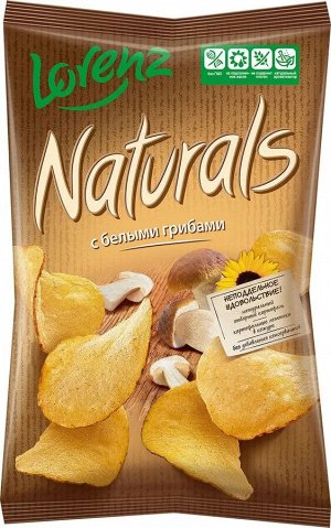Чипсы NATURALS 100г Белые грибы 1/25