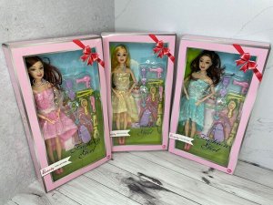 Кукла с феном и аксессуарами в коробке, руки сгибаются микс, 3+