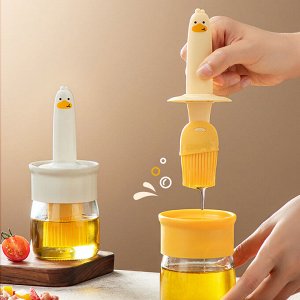 Масленка с силиконовой кисточкой, 1 шт.