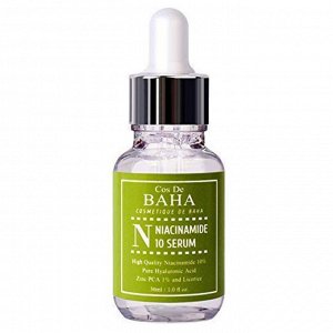 Сыворотка для сужения пор с ниацинамидом и цинком против акне Cos De BAHA N Niacinamide 10 Serum 30 мл