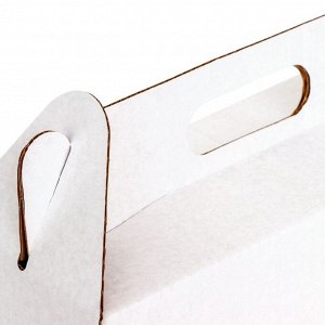 Кондитерская упаковка, белая, 30?12?9 см