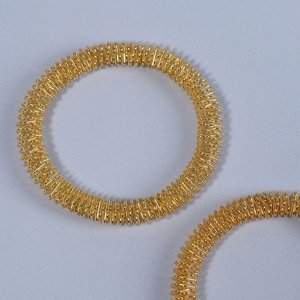 Массажёры для рук, d=5.5x0.8 см, набор - 2 шт., цвет золотистый