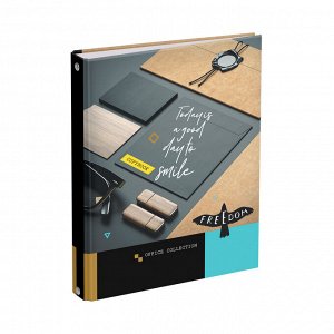 Тетрадь на кольцах А5, 120л., BG ""Eco-office"", глянцевая ламинация