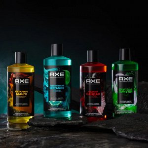 Парфюмированный гель для душа и шампунь 2в1 Акватический бергамот AXE 400 мл
