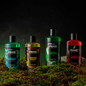 Парфюмированный гель для душа и шампунь 2в1 Изумрудный пачули AXE 400 мл