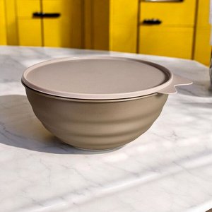 МИСКА С КРЫШКОЙ WAVE 2,8Л (бежевый металлик)