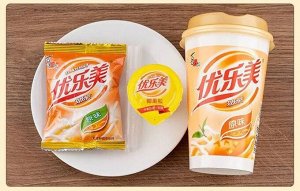 Китайский молочный растворимый чай с кусочками кокосового желе бабл ти  Bubble tea  Xizhilang Сичжилан