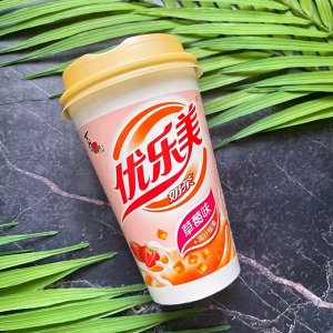 Китайский молочный растворимый чай с кусочками кокосового желе бабл ти  Bubble tea  Xizhilang Сичжилан