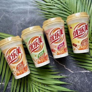Китайский молочный растворимый чай с кусочками кокосового желе бабл ти  Bubble tea  Xizhilang Сичжилан