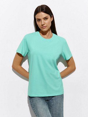 1202  Футболка женская прямая  COTTON  (Omsa)