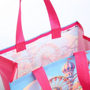 Сумка детская без застёжки, цвет розовый