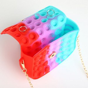 Сумка детская для девочки на магните, pop it, цвет красный