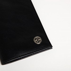 Обложка для паспорта TEXTURA, цвет чёрный