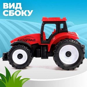 Трактор инерционный «Фермер», цвет красный