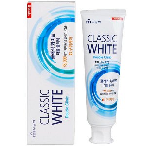 Зубная паста «Classic White» -Отбеливающая зубная паста двойного дествия с микрогранулами 110 г