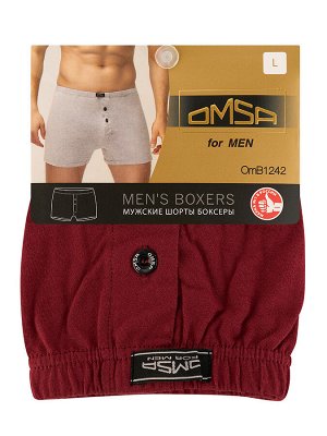 1242 Basic Шорты-Боксеры с закрытой резинкой COTTON (Omsa)