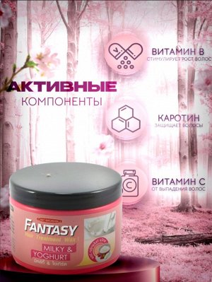 Маска для волос Fantasy Carebeau Молоко и йогурт 250 мл