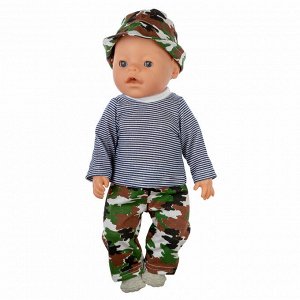 Комплект одежды хаки для куклы baby born ростом 43 см