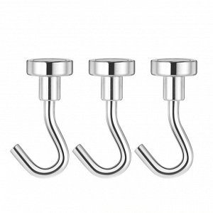 Магнитное крепление с крючком, 3,5 х 1,5 см., 1 шт.