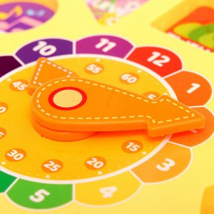Развивающая игра «Часы-сортер», 10 заданий, 3+