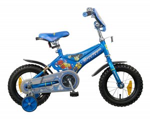 Велосипед 12", Transformers, синий, пластиковые короткие крылья