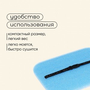 Коврик-сидушка с креплением на резинке, 40 х 30 см, толщина 15 мм, с фольгой