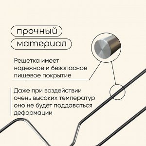 Вилка-гриль для сосисок Maclay, хромированная сталь, 50x12 см, рабочая поверхность 20x12 см