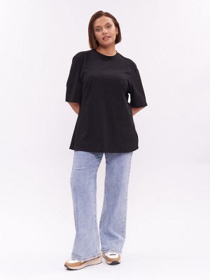 Футболка из хлопка FU21502BLK01