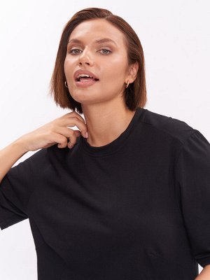 Футболка из хлопка FU21502BLK01