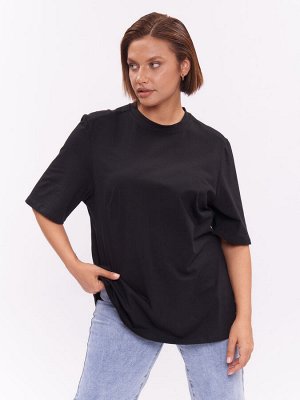 Футболка из хлопка FU21502BLK01