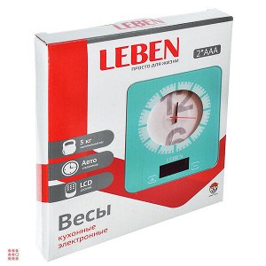 Весы кухонные электронные с Часами, до 5кг