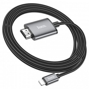 Видеокабель Audio&video HD c iOS Lightning на HDMI HOCO UA27 2м