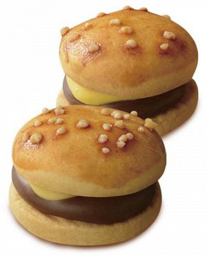 Печенье BOURBON Every Burger с шоколадной прослойкой в форме бургера 66г