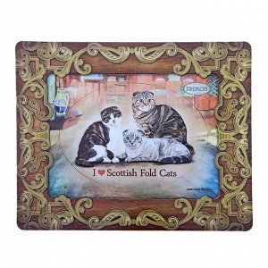 Фоторамка-магнит "I love Scottish Fold Cats", серия "Шотландская вислоухая кошка"