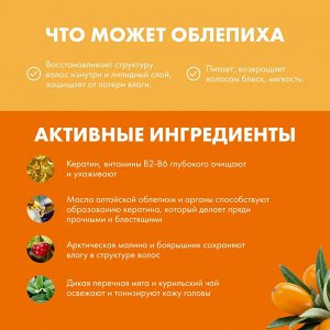 Шампунь для нормальных и жирных волос облепиховый Натура Сиберика 400 мл Natura Siberica
