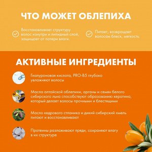 Маска для поврежденных волос облепиховая Натура Сиберика 300 мл Natura Siberica