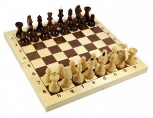 Игра настольная "Шахматы" деревянные (поле 29см х 29см) арт.02845