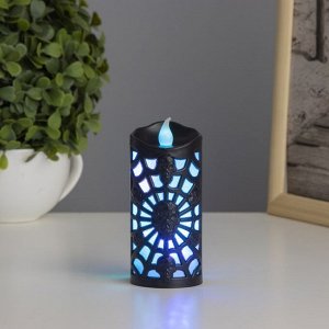 Светодиодная свеча, ночник LED RISALUX «Страшилки», 3xLR1130, 4.8x4.8x10.5 см