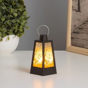 Фигурка светящаяся RISALUX «Привидение», LED-ночник, 3xLR1130, чёрный, 4.4x4.4x9.4 см