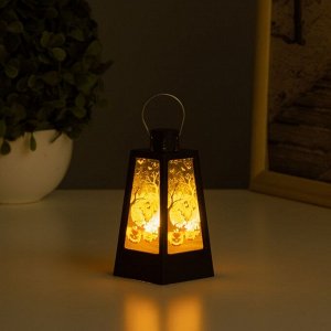 Фигурка светящаяся RISALUX «Привидение», LED-ночник, 3xLR1130, чёрный, 4.4x4.4x9.4 см