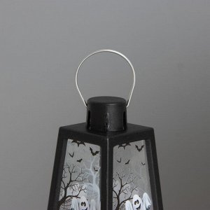 Фигурка светящаяся RISALUX «Привидение», LED-ночник, 3xLR1130, чёрный, 4.4x4.4x9.4 см