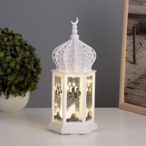 Фигурка светящаяся RISALUX «Восточные мотивы», LED-ночник, 3xААА, белый, 9.4x11x24.5 см