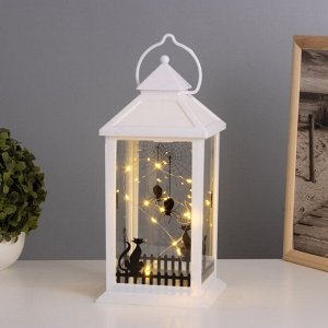 Фигурка светящаяся RISALUX «Чёрный кот», LED-ночник, 3xААА, белый, 14x14x30.5см